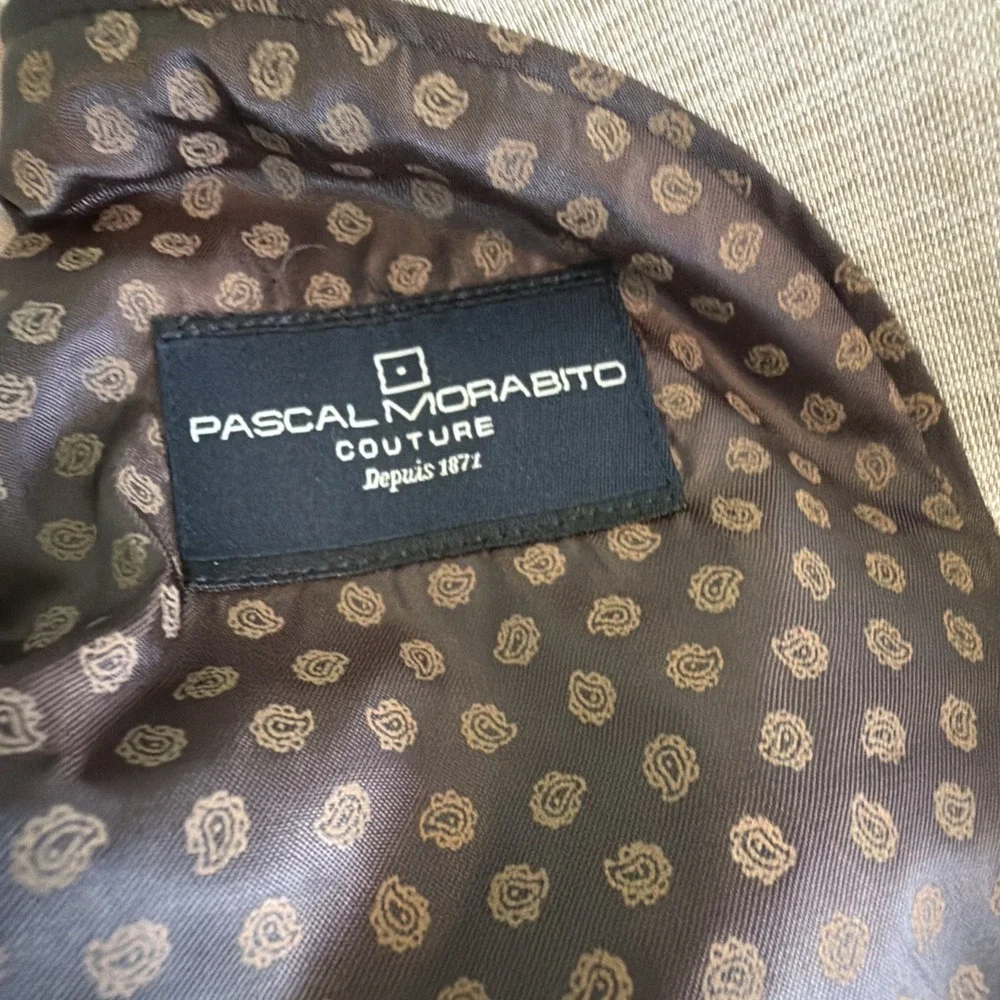NWT PASCAL MORABITO COUTURE Sport Coat Jacket, Mens Blazer 40 US AND 48 IT Size